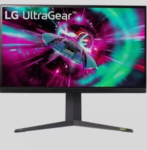 Monitor LG 32GR93U-B / 32″ / UHD 4K / IPS LCD / 16:9 / 144Hz / 1ms GtG / 2× HDMI 2.1 + DP + Audio Out / E zezë