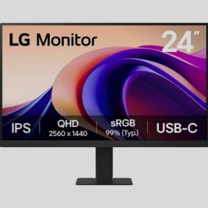 Monitor LG 24U631A-B / 24″ / WQHD / IPS / 16:9 / 60Hz / 5ms / HDMI + USB-C / E zezë