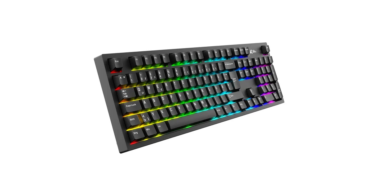 Tastierë Gaming Sharkoon OfficePal KB70W Mech Keyboard Linear Silent / QWERTZ - Zezë - Figura 2