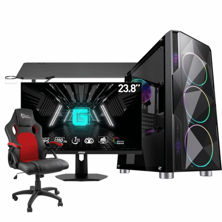 Kompjuter Gaming Summer Series 41 / Ryzen 5-5500 / 16GB / 500GB / RTX 5060 8GB + Monitor Gaming G244F E2 + Karrige + Tavolin