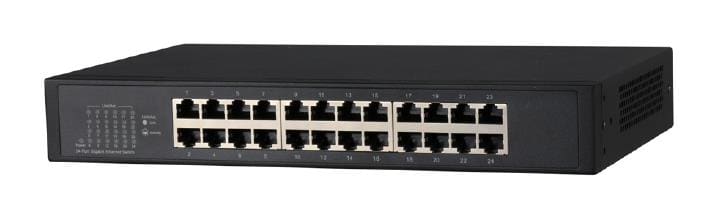 Switch Dahua DH-PFS3024-24GT / 24-port / Gigabit Ethernet / 1000Mbps / Unmanaged / Plug and Play / I zi