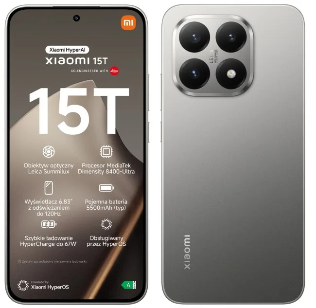 Telefon Xiaomi 15T / 12GB / 512GB – Gri