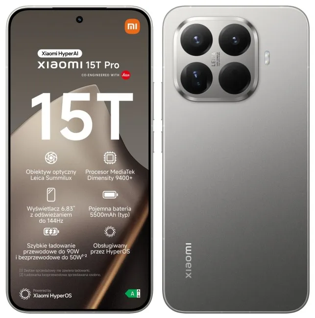 Telefon Xiaomi 15T Pro / 12GB / 1024GB – Gri
