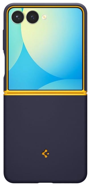 Aksesorë për telefon Spigen Nano Pop Mag / MagSafe / Galaxy Z Flip 7 - Blu e mbyllur/Verdhë