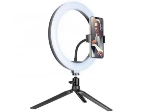 Dritë per Telefon Tracer RING / 26cm / statyw 9cm / 120 diod LED / E zezë
