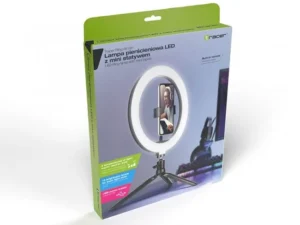 Dritë per Telefon Tracer RING / 26cm / statyw 9cm / 120 diod LED / E zezë