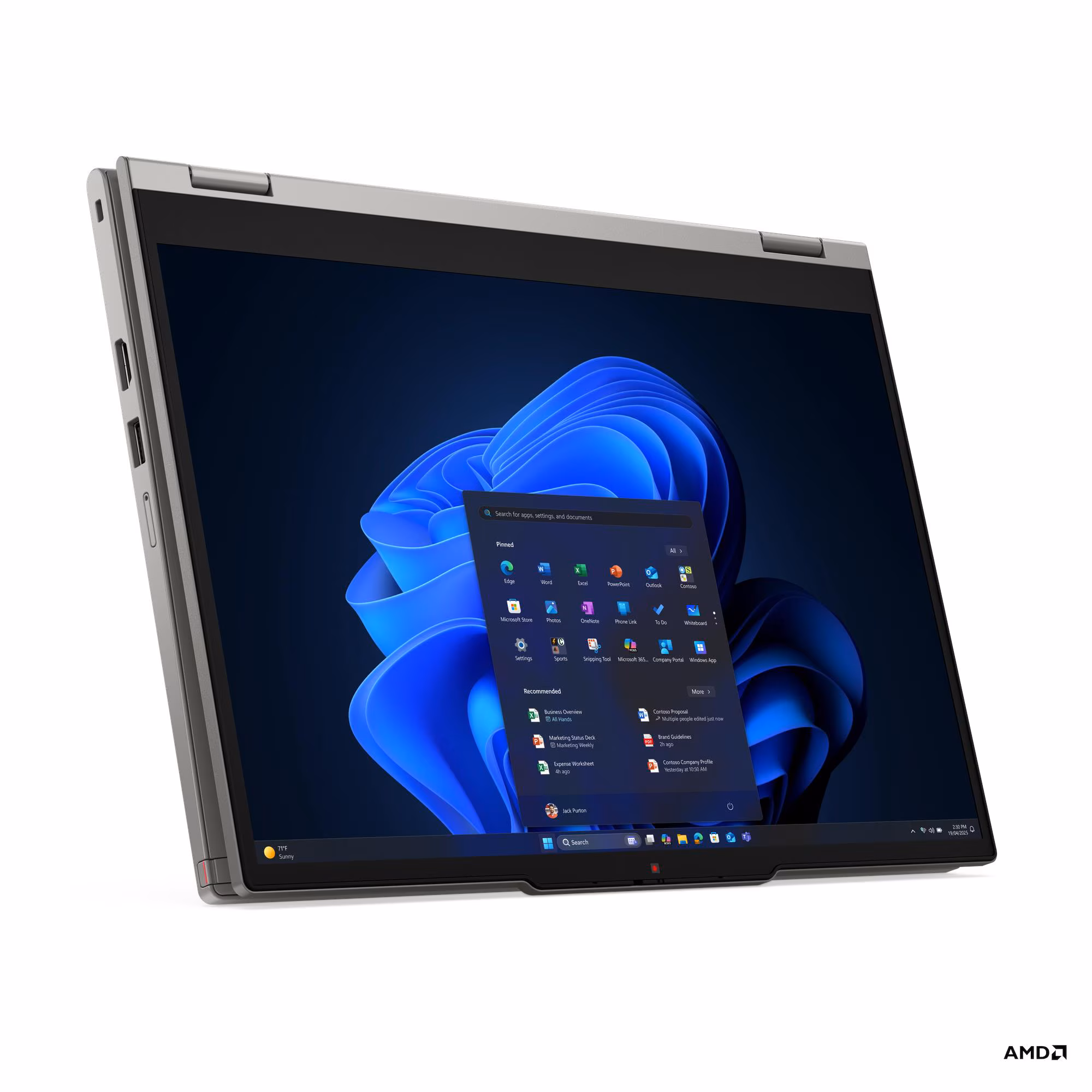 Laptop Lenovo ThinkPad L13 2in1 G6 / Ryzen 7 PRO 250 / 32GB LPDDR5x / 512GB / 13.3″ WUXGA IPS Touch / AMD Radeon 780M – Gri 5