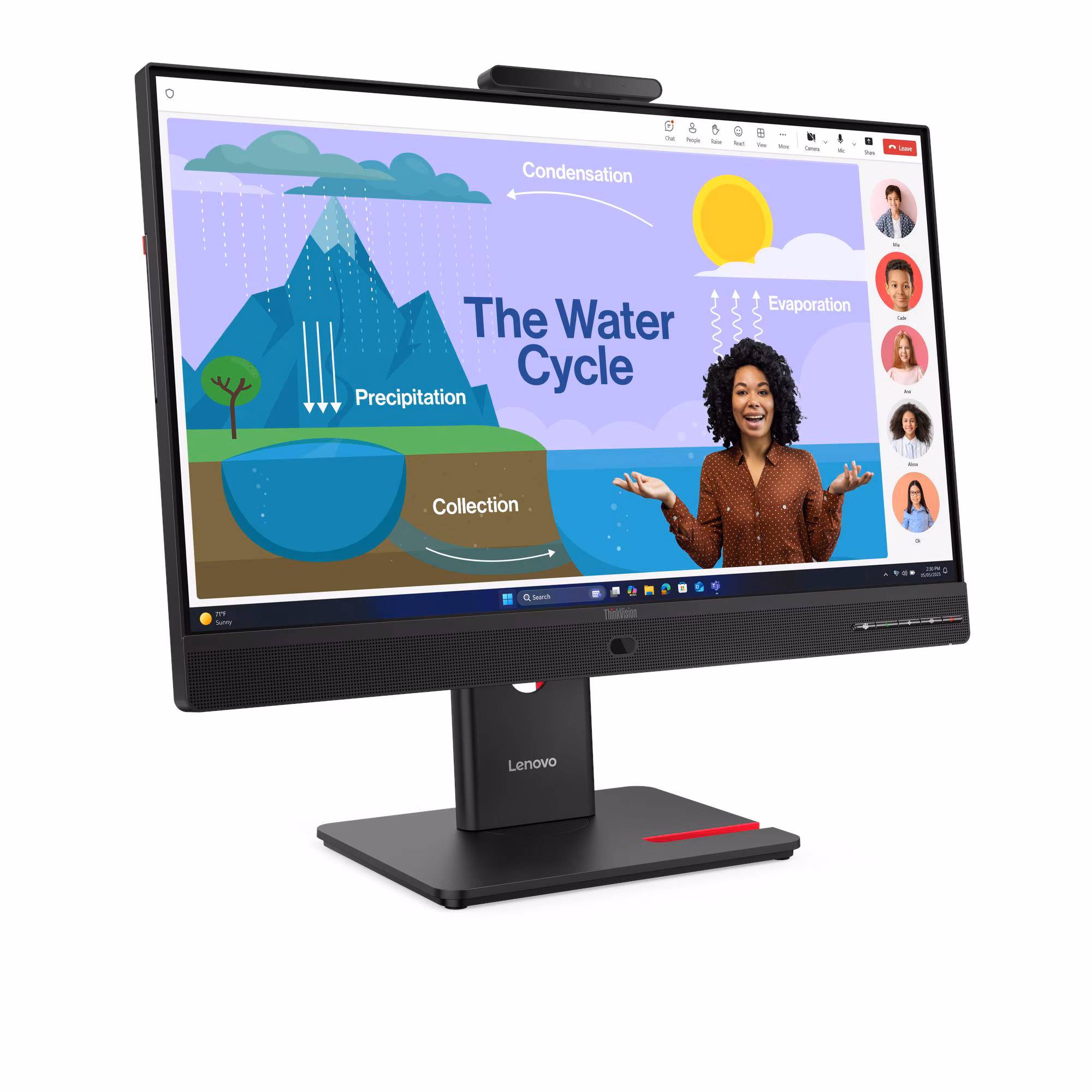Monitor Lenovo T24d-4v / 23.8"/ Full HD IPS LED / 120Hz / 4ms / USB-C+HDMI+DP - Zezë