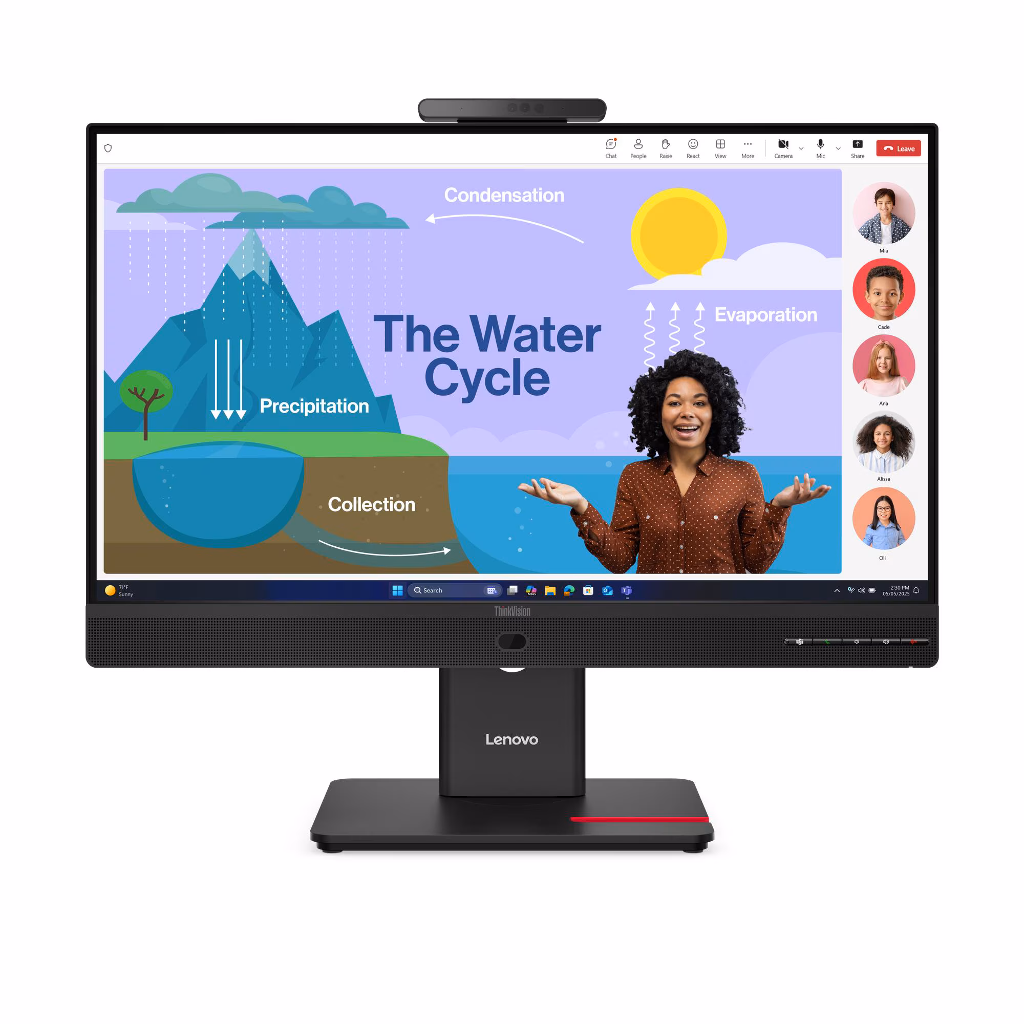 Monitor Lenovo T24d-4v / 23.8"/ Full HD IPS LED / 120Hz / 4ms / USB-C+HDMI+DP - Zezë - Figura 2