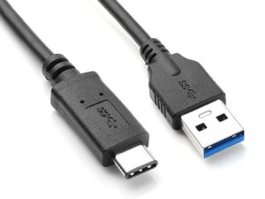 Kabëll USB 3.1 / USB Type-C Female në USB 2.0/ USB 3.0 Female / 10cm / E zezë