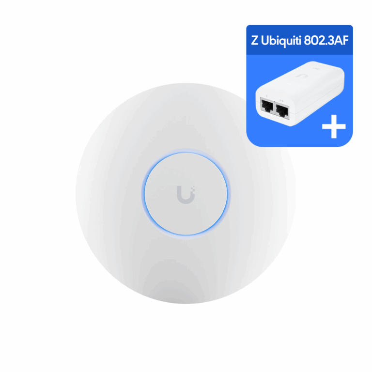 Access Point WLAP Ubiquiti Unifi U6-LR - Wifi-6  + NET Z Ubiquiti 802.3af Supported PoE Injector