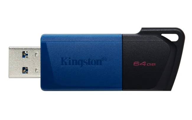 USB Flash Drive Kingston DataTraveler Exodia M – 64GB / USB 3.2 Gen 1 - Blu e mbyllur / Zezë