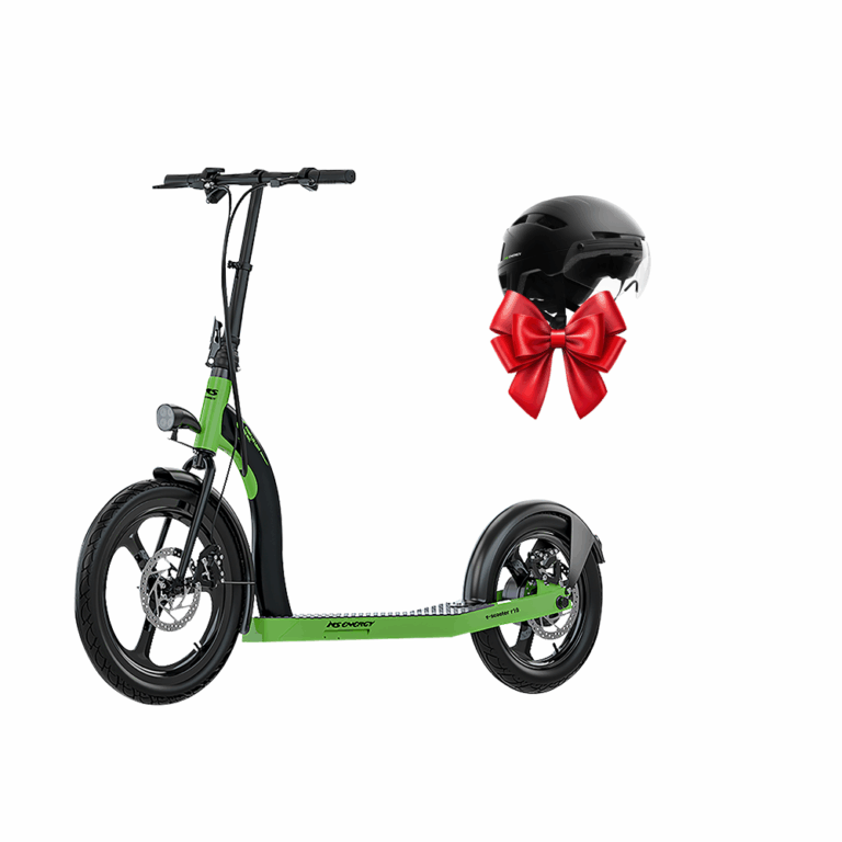Trotinet elektrik MS ENERGY e-romobil r10 green / 25 km/h / 350W / 25-30km distanca  + MS Energy helmet MSH-500_M