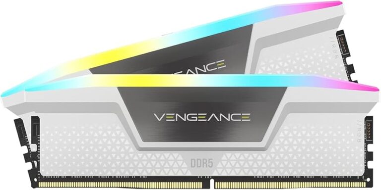 RAM Memorie DDR5 32GB PC 6000 CL36 CORSAIR KIT (2x16GB) VENGEANCE RGB W E Bardhë