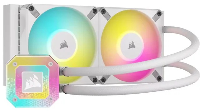 Ftohës procesori Water Cooling Corsair iCUE H100i – Bardhë