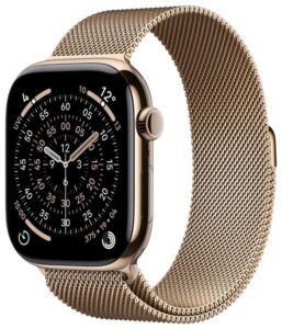 Apple Watch Series 11 GPS + Cellular 46mm Gold Titanium Case / Gold Milanese Loop - M/L