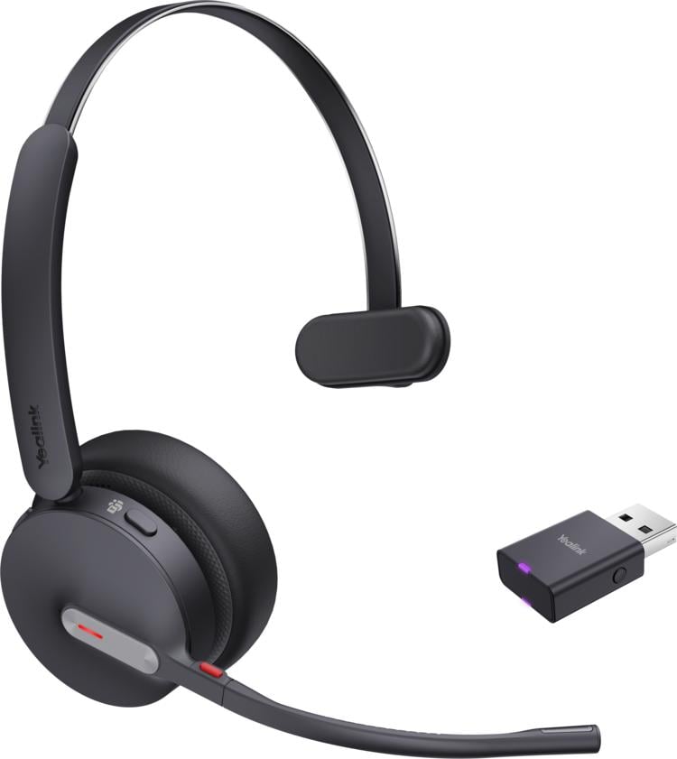 Kufje pa kabllo Yealink WH64 Hybrid Mono DECT with Charging Stand for MS / USB C– Zezë 3