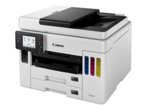 Printer Inkjet CANON PIXMA GX7040 / Print, Scan, Copy / ADF / A4 / Color / up to 24 ipm / USB, Wifi, LAN / e bardhë