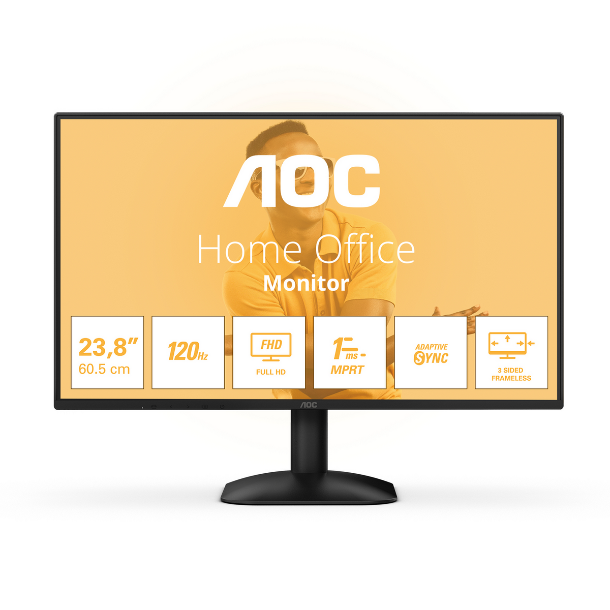 Monitor AOC 24B31H / 23.8"/ Full HD IPS / WLED / 120Hz / 4ms / HDMI + HDCP + VGA - Zezë