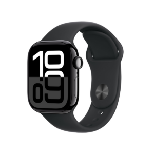 Apple Wearable Watch Jet Black Aluminium Case with Black Sport Band / 42mm / WLAN / MWWE3QF/A