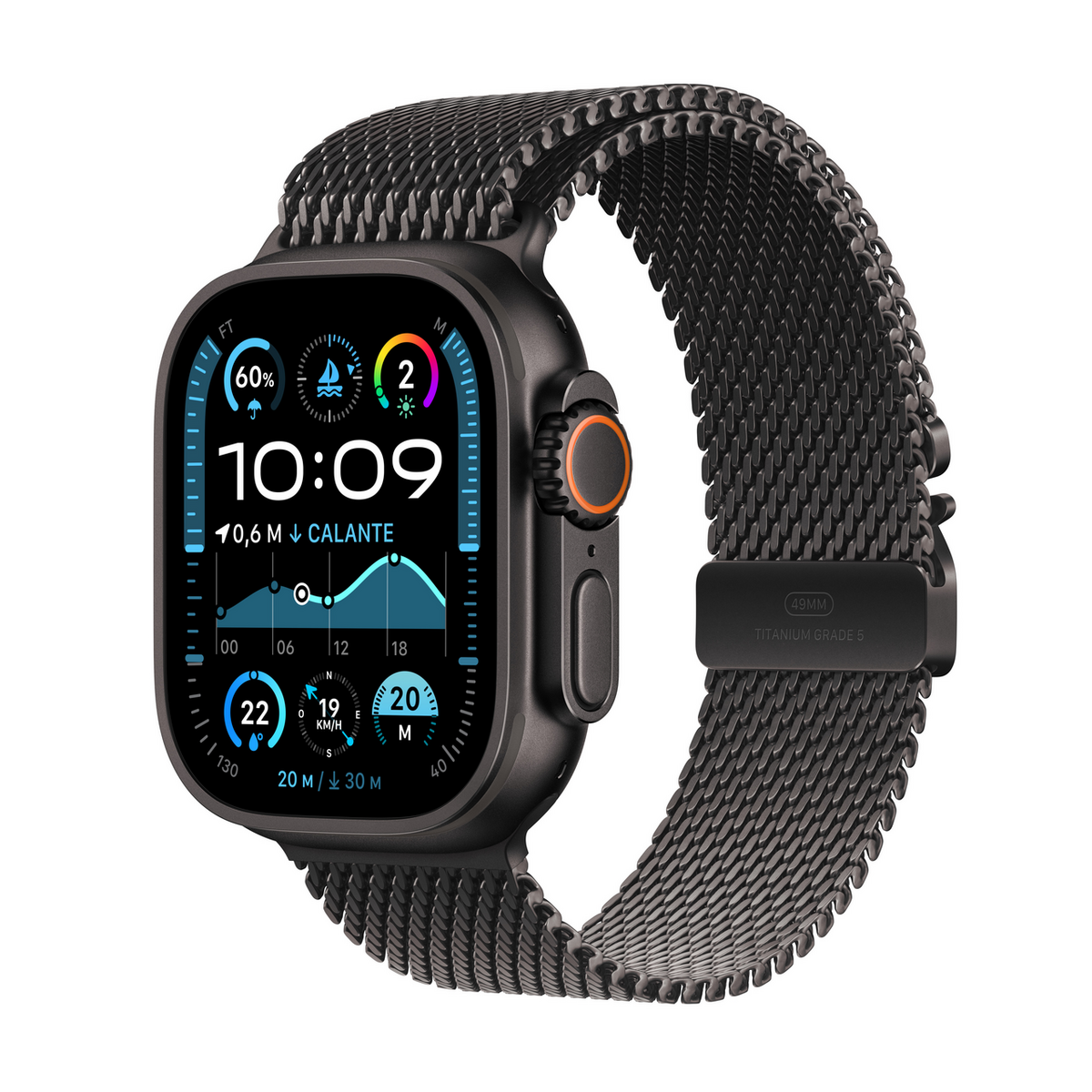 Apple Watch Wearable Ultra 2 – 49mm Milanaise – Zezë/Gri