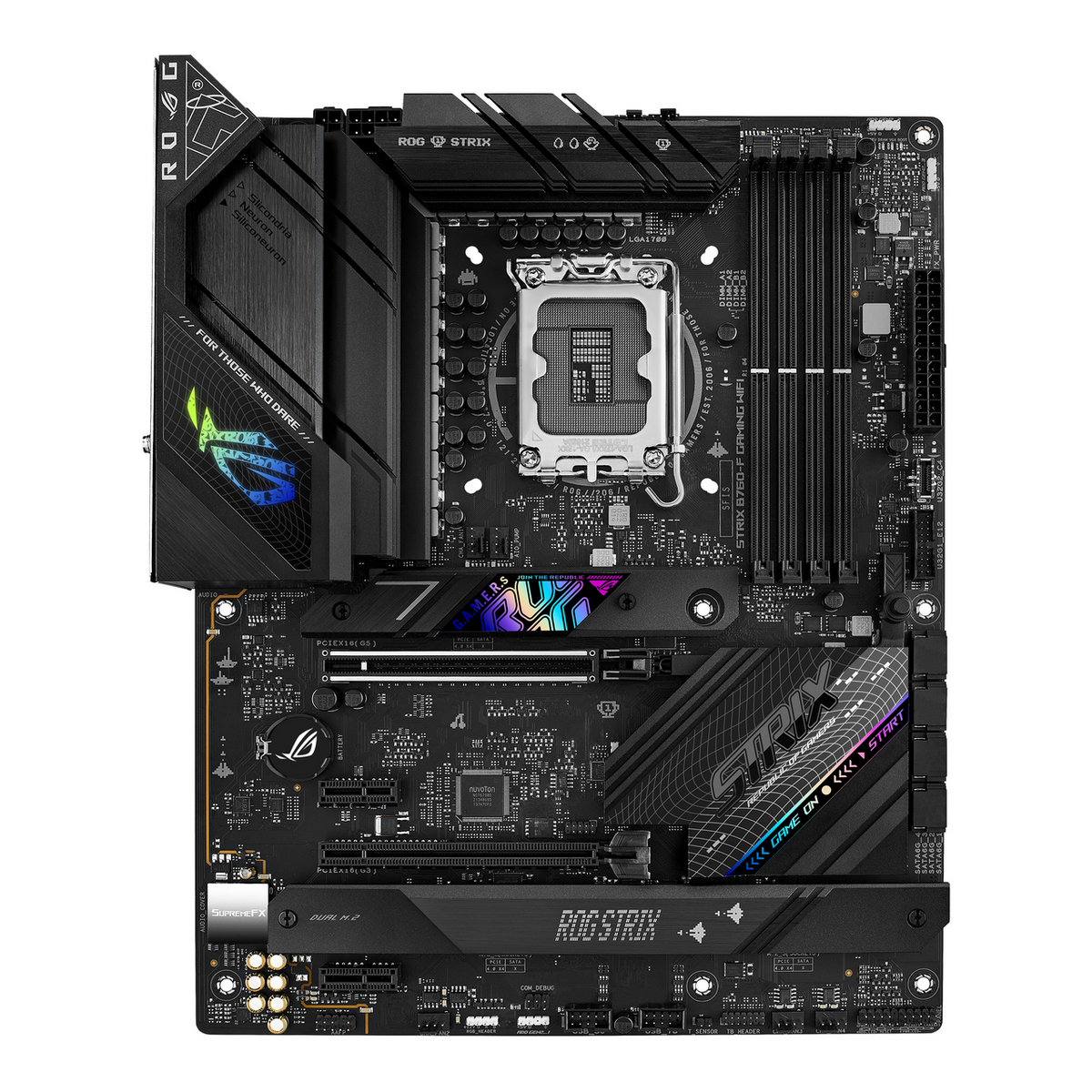 Pllakë Amë Asus ROG Strix B760-F Gaming WiFi Motherboard / Intel Chipset – Zezë