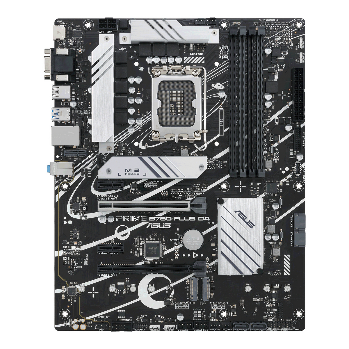 Pllakë Amë Asus PRIME B760-PLUS D4 Motherboard – Zezë