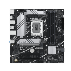Pllakë Amë Asus PRIME B760M-A-CSM Motherboard / Intel Chipset – Argjend/Zezë