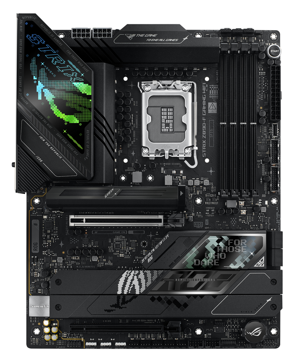 Pllakë Amë Asus ROG Strix Z890-F Gaming WiFi Motherboard / Intel Chipset – Zezë
