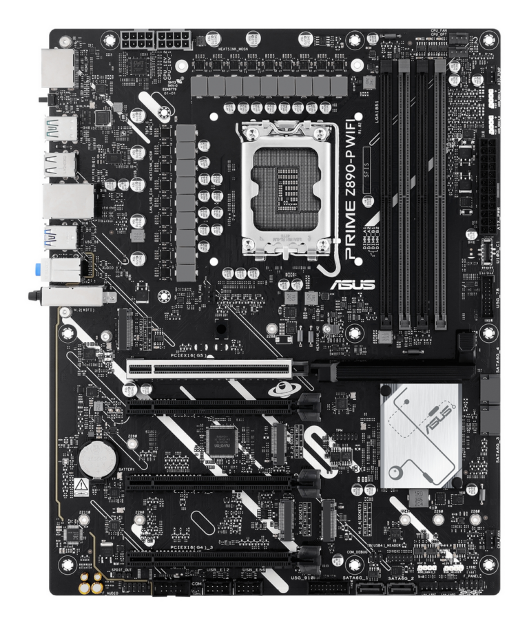 Pllakë Amë Asus Prime Z890-P WiFi Motherboard / Intel Chipset / 90MB1I70-M0EAY0 – Argjend / Zezë