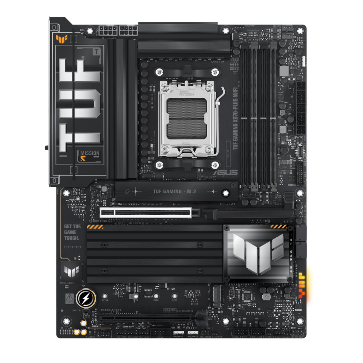 Pllakë Amë Asus TUF Gaming X870-Plus WiFi Motherboard / AMD Chipset / 90MB1IU0-M0EAY0 – Zezë