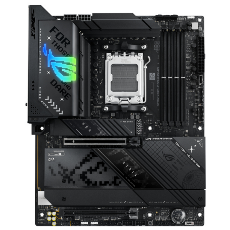 Pllakë Amë Asus ROG Strix X870-F Gaming WiFi Motherboard / AMD Chipset / 90MB1IV0-M0EAY0 – Zezë