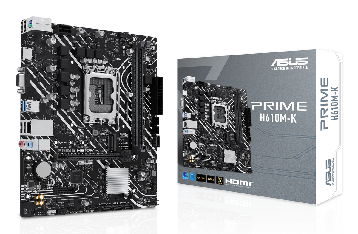 Pllakë Amë Asus PRIME H610M-K Motherboard / Intel Chipset / 90MB1GA0-M0EAY0 – Zezë