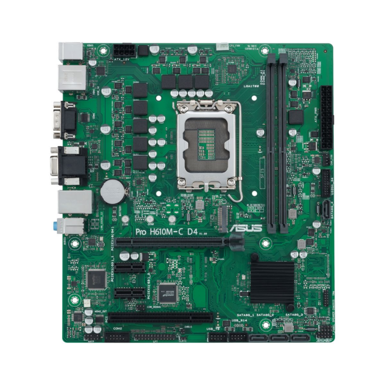 Pllakë Amë Asus Pro H610M-C D4-CSM Motherboard / Intel Chipset / 90MB1A30-M0EAYC – Gjelbër