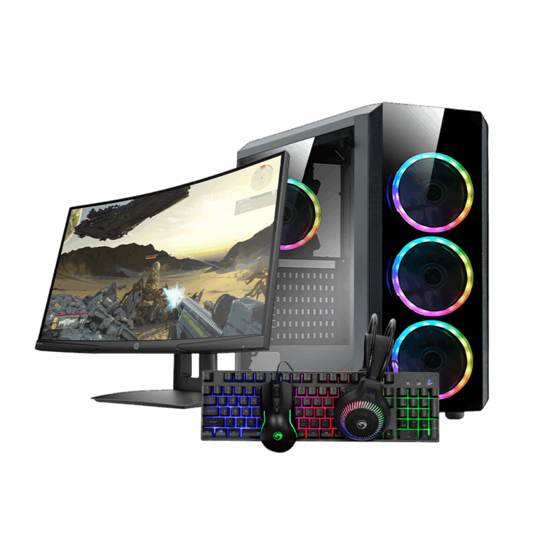Kompjuter Gaming Beast Series 14 / Ryzen 5 5500 / 16GB / 500GB / RTX 3050 6GB + Monitor HP 24 X24c / 24 inch Full HD VA 4ms 144Hz / Curved + Set 4in1 MARVO CM416 EN