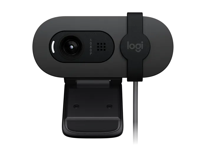 Kamerë Logitech BRIO 105 / Full HD / 1080p/30fps / Auto-Light Balance / Microphone / USB-A / E zezë