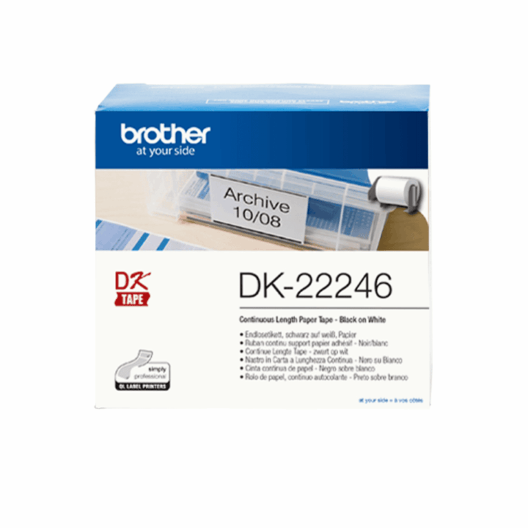 Etiketa Label Brother DK-22246 / DK22246 – Bardhë