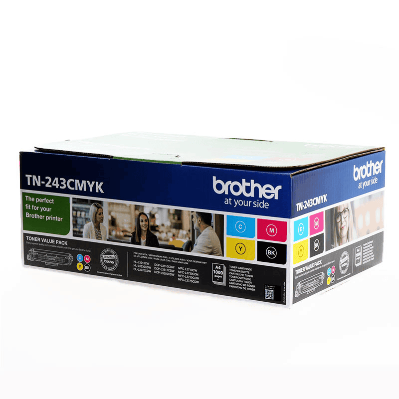 Toner Brother TN-243CMYK – Multipack (Zezë, Blu, Rozë, Verdhë)