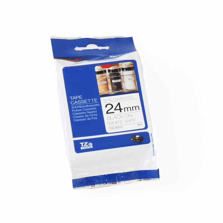 Ribbon Brother TZE-N251 – Zezë mbi Bardhë