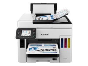 Printer Inkjet CANON PIXMA GX7040 / Print, Scan, Copy / ADF / A4 / Color / up to 24 ipm / USB, Wifi, LAN / e bardhë
