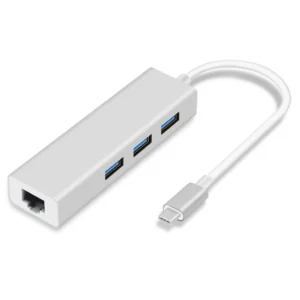 Hub Orange Pack Type-C with Ethernet Adapter Gigabite 15cm