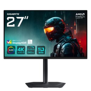Monitor Gaming GIGABYTE MO27U2 / 27" / Ultra HD OLED / 240 Hz / 0.03 ms / 2xHDMI 1xDP / Zezë