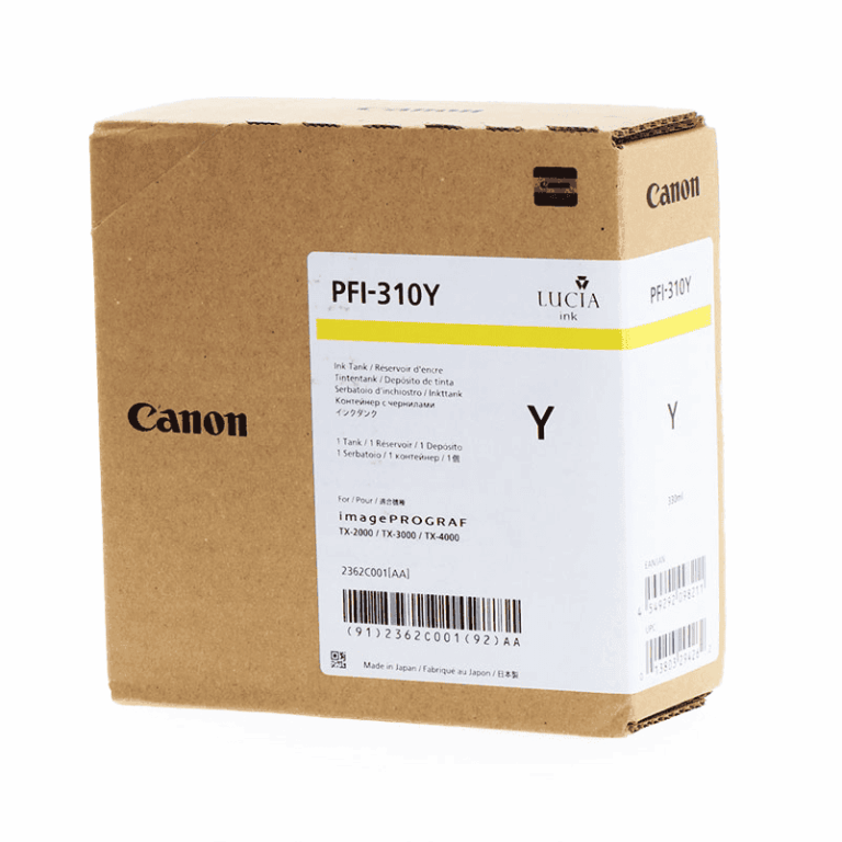 Ink Canon PFI‑310Y / 2362C001 – Verdhë