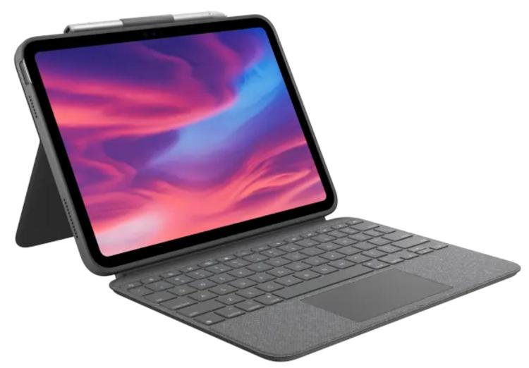Aksesorë për tablet Logitech Case & Keyboard Combo Touch iPad 11"/ 920‑011435 – Gri