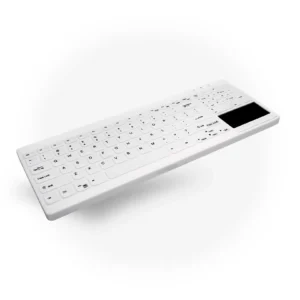 Tastierë CHERRY AKTIVE KEY Hygiene Compact Ultraflat Touchpad Keyboar / USB / e bardhë