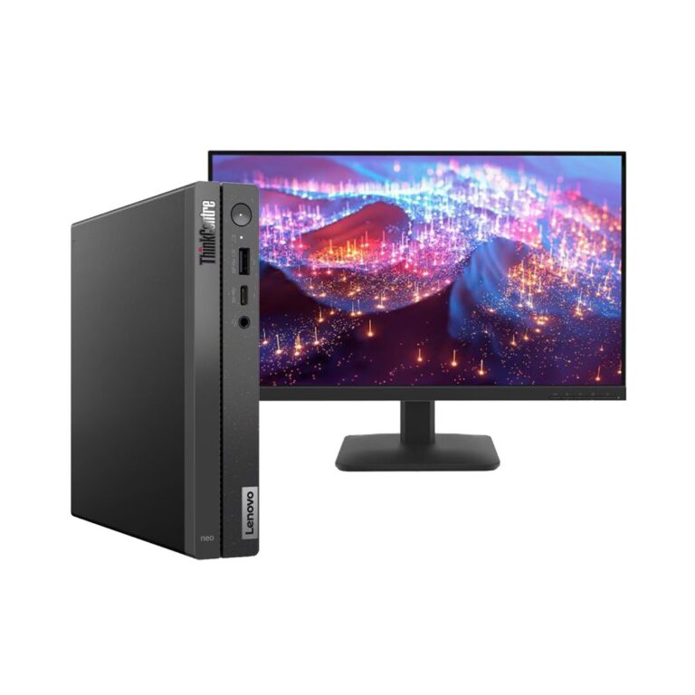Office Combo 9 Lenovo TC NEO 50Q Gen 4 Tiny / Intel I5-13420H / 16GB / 512GB / Integrated GPU + Lenovo 68CDKAC1EU L27-4e / 27″ Full HD IPS 100Hz 4ms / HDMI+ VGA - Zezë