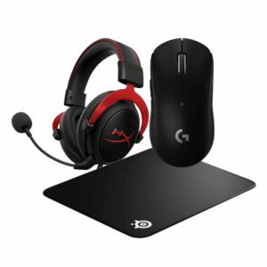 Combo Maus Gaming Logitech G Pro X Superlight / 25,600 DPI + Mauspad S3 / 45-46mm + Kufje Gaming  HyperX Cloud II / 7.1 Surround Sound