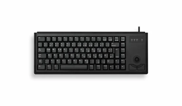 Tastierë me kabllo CHERRY TAS G84-4400 Corded TRACKBALL / USB / US / e zezë