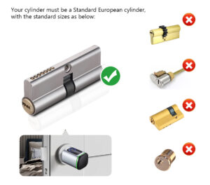 Sisteme të mençura Keyless Smart Cylinder TT -90 (40/50) mm / Smart / Hiri