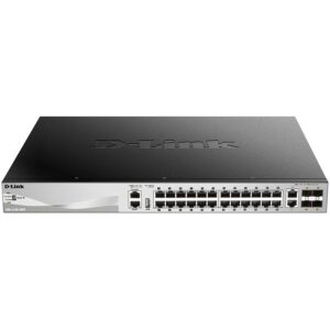 D-Link DGS-3130-30PS/E 30-Port Gigabit L3 Managed PoE+ Stackable Switch with 2x10GBASE-T + 4x10G SFP+ Uplink, 370W PoE Budget 5